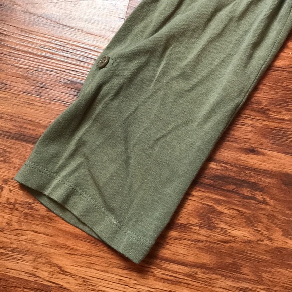 Mod Bod green 3/4 Sleeve Cardigan Size Small - Picture 3 of 5